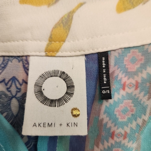 ANTHROPOLOGIE AKEMI & KIN Floral Cocoon Kimono, Cover up Size O/S - Picture 9 of 10